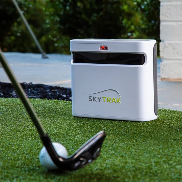 SkyTrak Pro launch monitor for accurate golf shot tracking — used in all Golf Anywhere Singapore simulator rentals